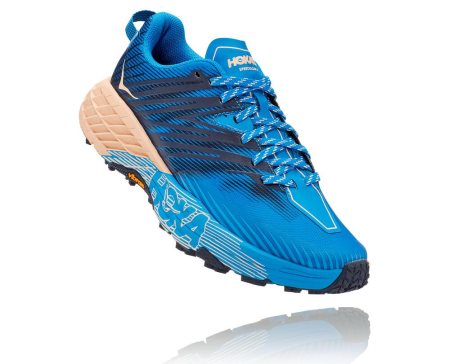 Hoka One One Speedgoat 4 Ženske Pohodniški Čevlji Indigo / Marelica SI-871250C